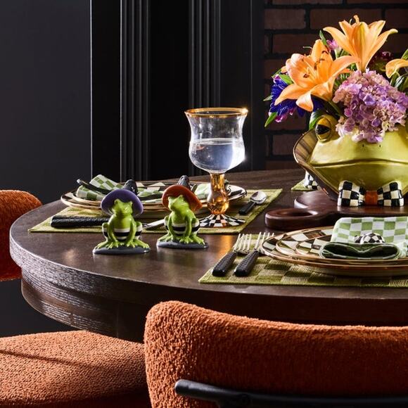 MacKenzie-Childs Halloween Fergal Salt & Pepper Set New - Picture 4 of 4